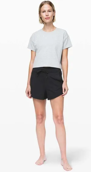 Lululemon Women’s Inner Glow Short 3” Modal Black Shorts Size 4 thumbnail 5