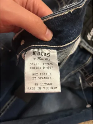 E309 lotus by miss me mid-rise boot size 34/18 l32 jeans thumbnail 4