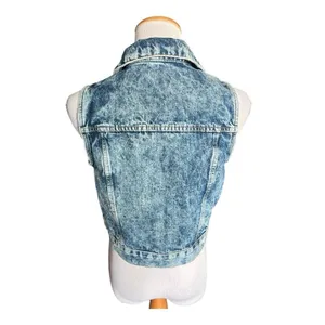 Womens Amethyst Jeans Cowboy Coture Stonewash Western Chic Denim Jean Vest Sz L thumbnail 6