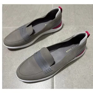 COLE HAAN Women's Gray Lady Essex Almond Toe Slip On Loafers Sz 9.5 thumbnail 3
