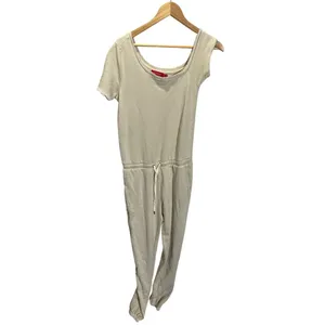 N: Philanthropy Womens‎ Queenie Small Beige Off-Shoulder Drawstring Jumpsuit thumbnail 3