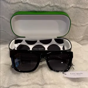 Kate Spade ♠️ Aimee | Glitter Black Sunglasses thumbnail 5