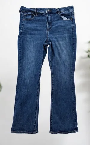 American Eagle Next Level Stretch High-Rise Skinny Kick Jeans Size 16 short thumbnail 1