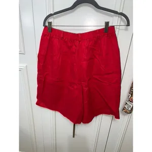 Women's Medium Shorts 2 Piece Set Geranium Red & Animal Print‎ Casual thumbnail 10