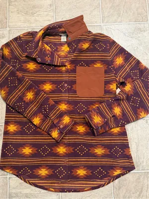 Women’s Duluth Doubleback Printed Fleece Button Down thumbnail 1