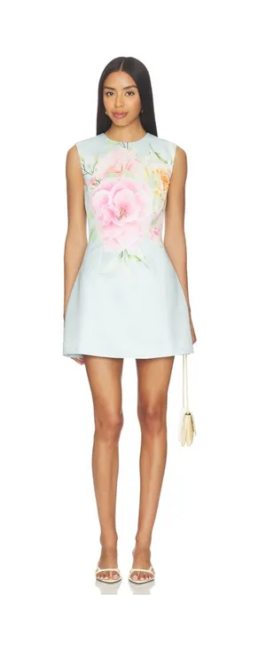 Revolve mini dress blue thumbnail 1