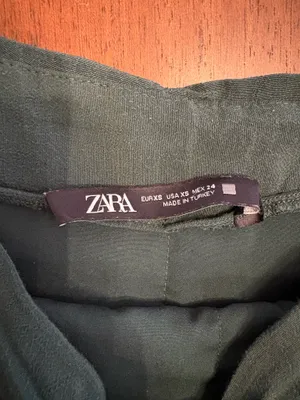 ZARA Forest Green Mini Skirt thumbnail 5