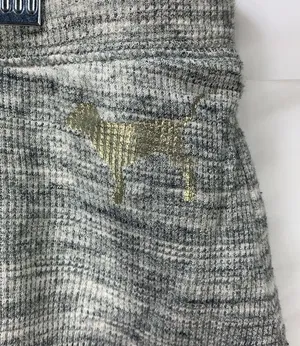 PINK Victoria’s Secret Gray White Marled Sleep Pajama Lounge Shorts Size Large thumbnail 5