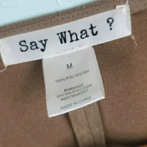 Say What vintage 90’s faux suede open fringe jacket thumbnail 3