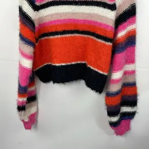 Free People Snowbird Sweater Multicolored Stripes size XS thumbnail 10