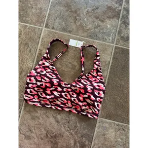 Offline By Aerie Goals Plunge Sports Bra Maplewood Size Small thumbnail 3