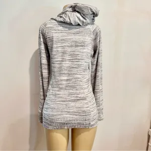 Lululemon Think Fast Hoodie Sz 6 Space Dye White Black Silverspoon thumbnail 6