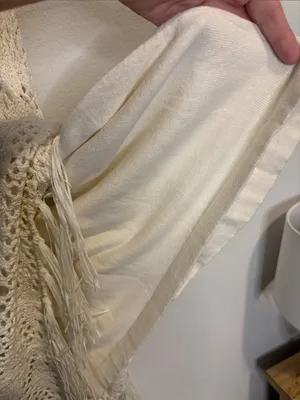 Shyanne Cream Crochet Fringe Midi Dress XL thumbnail 5