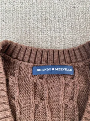 Brandy Melville Brown Sweater Vest thumbnail 2