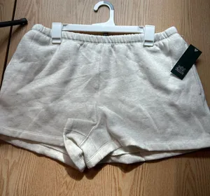New Women’s Wild Fable Sweat Shorts Cotton Elastic Waistband Heather Gray Large thumbnail 1
