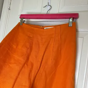 Reformation Citrus Orange 100% Linen Isabel 2 Piece Outfit Sz 4 Coastal Cruise thumbnail 7