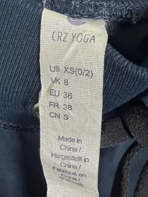 CRZ YOGA Women’s Navy Jogger Pants XS Athletic Travel Lounge Stretch Performance thumbnail 8