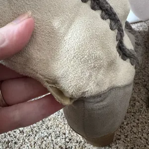 Vintage American Eagle Y2K Crochet‎ Moccasin Wedge Boots Size 6.5 thumbnail 5