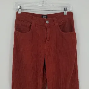 BDG Urban Outfitters Orange/Red Corduroy Straight Leg‎ Mid Rise Pant Size 25 thumbnail 2