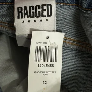 Ragged Jeans Womens‎ Size 32 (30) Cotton Wide Leg Raw Hem Denim Jeans High Rise thumbnail 7
