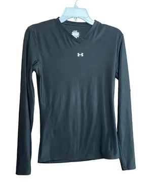 Under Armour Black Long Sleeve Top Women's Large thumbnail 1