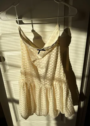 White Mini Dress Size M thumbnail 5