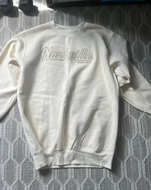 Crewneck Sweatshirt White Size XL thumbnail 1