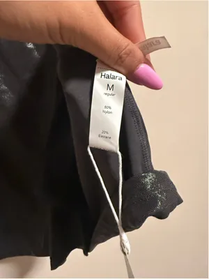 NWT Halara Softlyzero™ Faux Leather High Waisted Split Hem Skort- Size Medium thumbnail 6