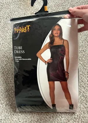 Spirit Halloween Black Dress with adjustable straps thumbnail 1