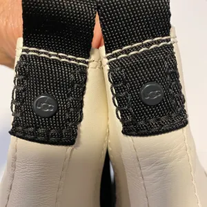 UGG Black and White Jasmine Markstrum Waterproof Leather Chelsea Ankle Boots thumbnail 11