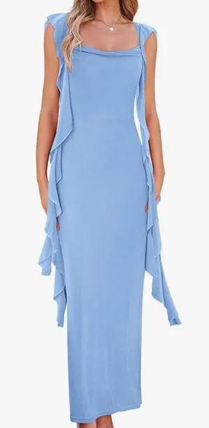 Amazon Blue Formal Dress thumbnail 1