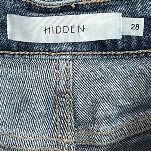 Hidden Jeans Distressed Straight‎ Leg Raw Hem Denim Medium Blue Size 28 thumbnail 10