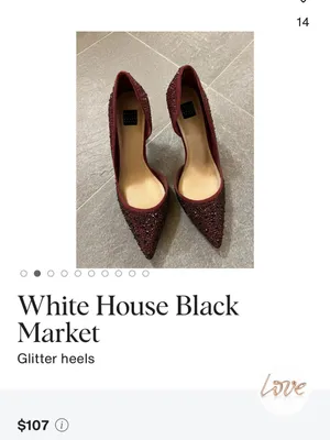 White House Black Market Red Crystal Embellished Pointed Pumps | Size 7 thumbnail 11