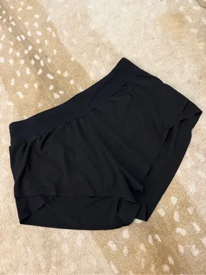 JoyLab Women’s XL Black High Rise Running Shorts Laser Cut Athletic Workout thumbnail 4