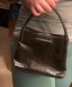 Vintage Esprit Dark Black Brown Mini Handle Bag thumbnail 1
