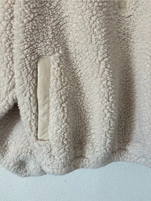 ATHLETA Cloud Fleece Sweatshirt in bone sz small thumbnail 7