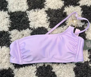 Target Purple One Strap Bikini Top thumbnail 1