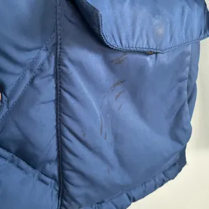 Lands’ End Blue Quilted Ski Winter Goose-down Hooded Puffer Jacket Coat Sz S thumbnail 2