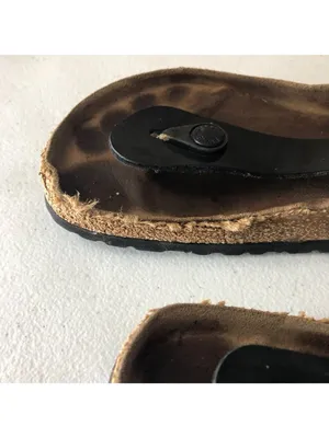 Birkenstock Kairo Thong Sandals Black Patent 36 Women's Size 5 thumbnail 4