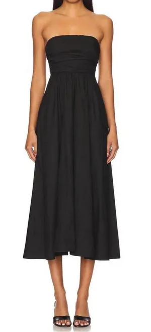 A.L.C. Tate Midi Dress in Black Size 6 thumbnail 1