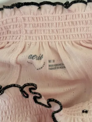 SET Aerie Pointelle Balloon Pajama Pants and Pointelle Tank Set thumbnail 7