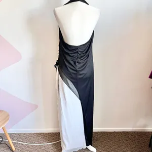 Vintage Y2K Gown Dress, Prom,‎ Assymetrical, Fairy Grunge, Large, Rhinestone thumbnail 3