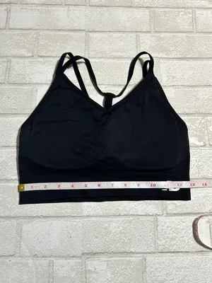 New Balance Black Strappy Racerback Activewear Sports Bra Size XL thumbnail 5