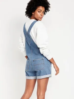 NWT Classic Blue Denim Short Overalls Size undefined thumbnail 2