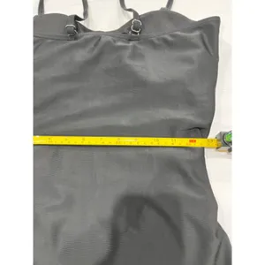 Black One Piece‎ Swimsuit Ruched Tummy Control Spaghetti Strap XL thumbnail 7