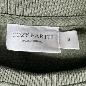 Cozy Earth Tunic Crewneck Sweatshirt Womens Small Olive Green Modal CEW0168 thumbnail 5
