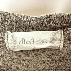 Altard State Dress Sm Asymmetrical Front Twist Pullover Heathered Tan Party Alt thumbnail 2