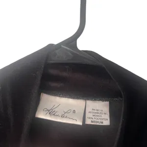 Kathie Lee Vintage 90s Size Medium Velvet Witchy‎ Goth Grunge Mock Neck Top thumbnail 4