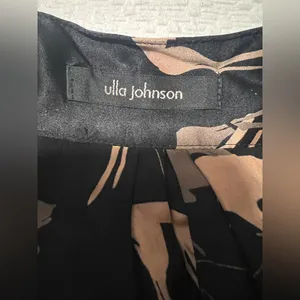 Ulla‎ Johnson Silk Tank Top Black Gold Deer Doe Animal Print thumbnail 4