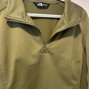 The North Face Womens-L/G Ladies Tech 1/4‎ Zip Fleece Pullover Burnt Olive Green thumbnail 9